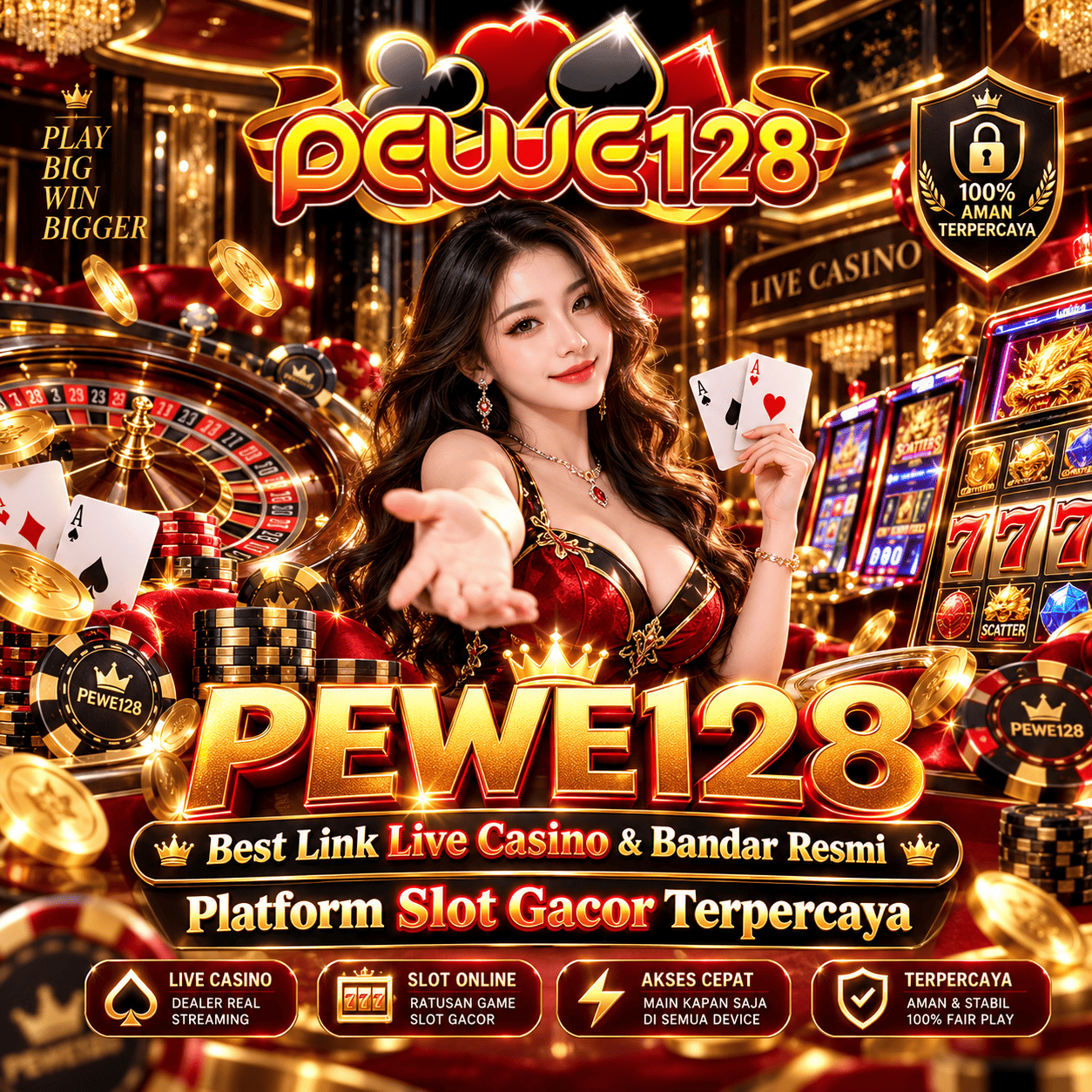 PEWE128 | Best Link Live Casino & Bandar Resmi Platform Slot Gacor Terpercaya
